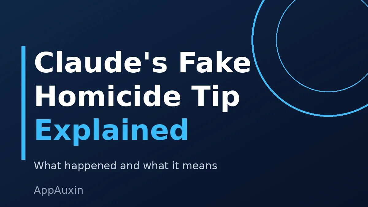 Graphic about the Claude false homicide tip incident on a Philadelphia police website