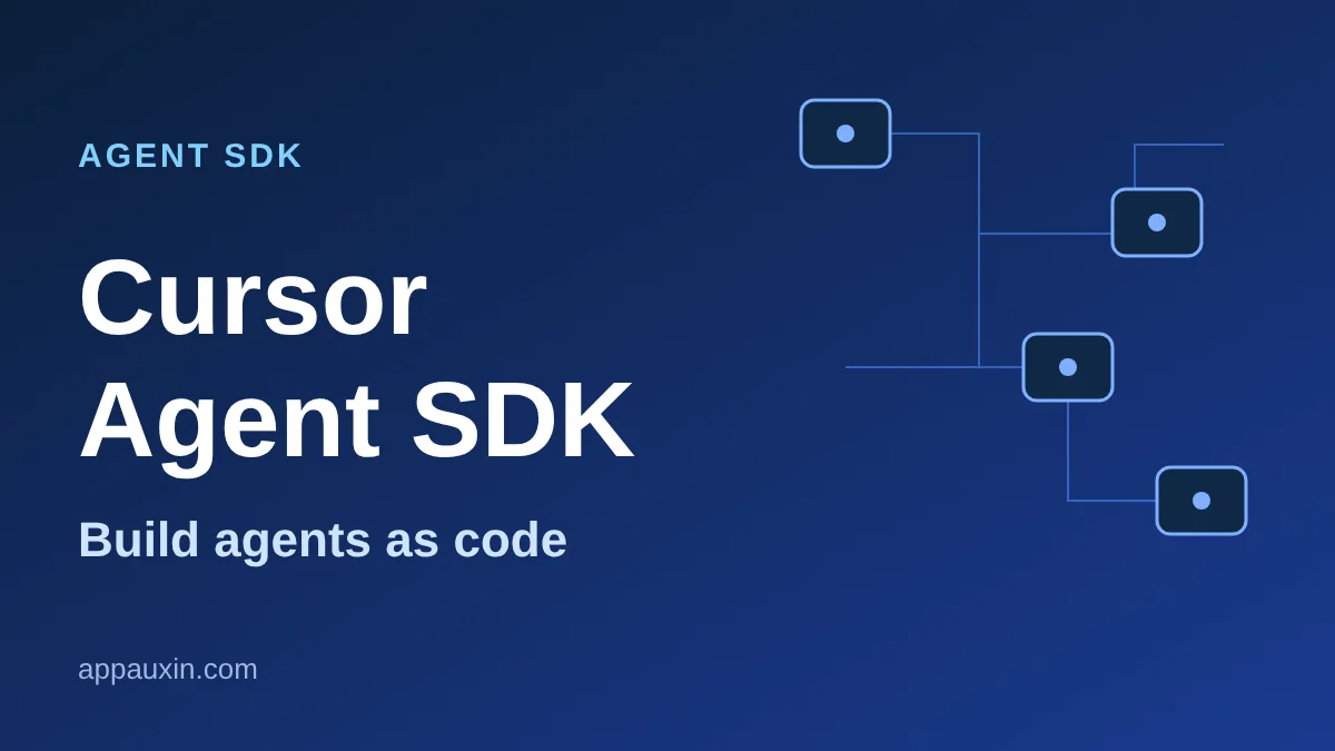 Cursor Agent SDK Is Live: Build Coding Agents as Plain Code