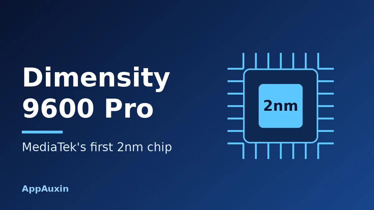 Dimensity 9600 Pro Is Official: 2nm, 4.55GHz and the First Phones to Get It