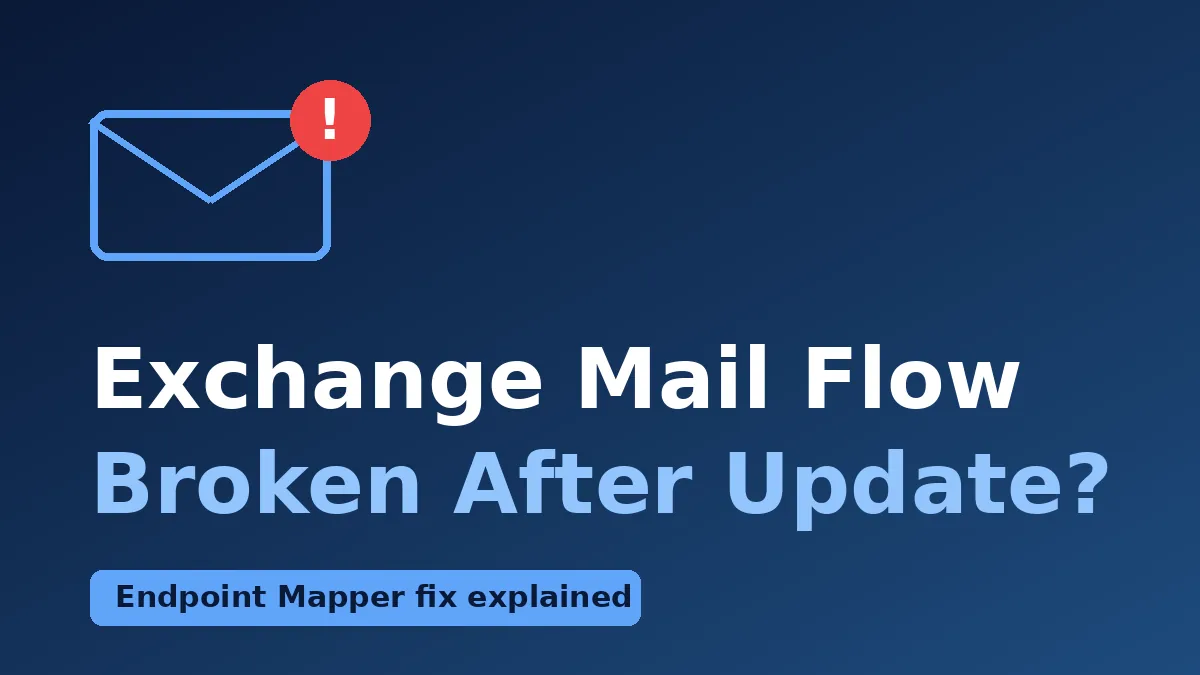 Exchange Endpoint Mapper Fix: What to Do After October’s Windows Server Update