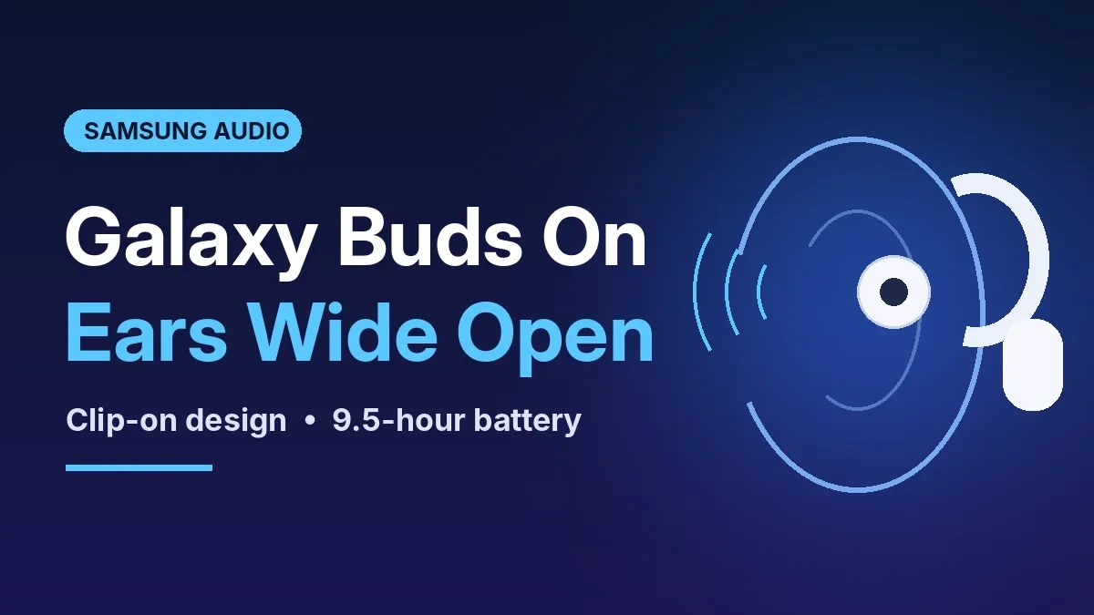 Galaxy Buds On: Samsung’s First Clip-On Earbuds Keep Your Ears Open, and Here’s What You Get