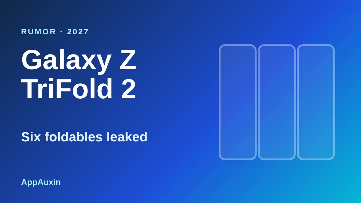 Galaxy Z TriFold 2 and Five More Foldables: What Samsung’s 2027 Leak Says