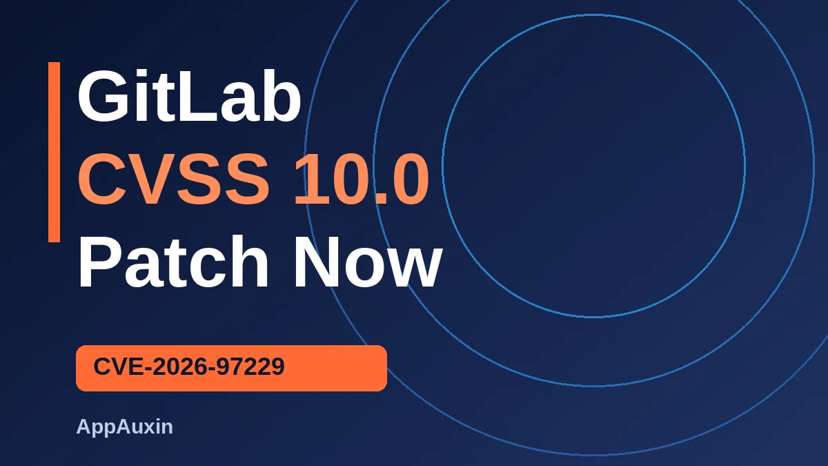 GitLab CVE-2026-97229 CVSS 10.0 patch now warning graphic