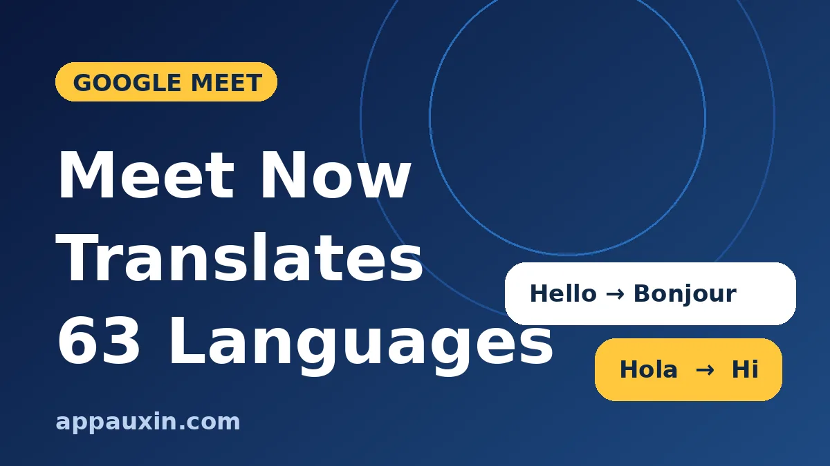 Google Meet Speech Translation Now Covers 63 Languages: Who Gets It and What the Limits Are