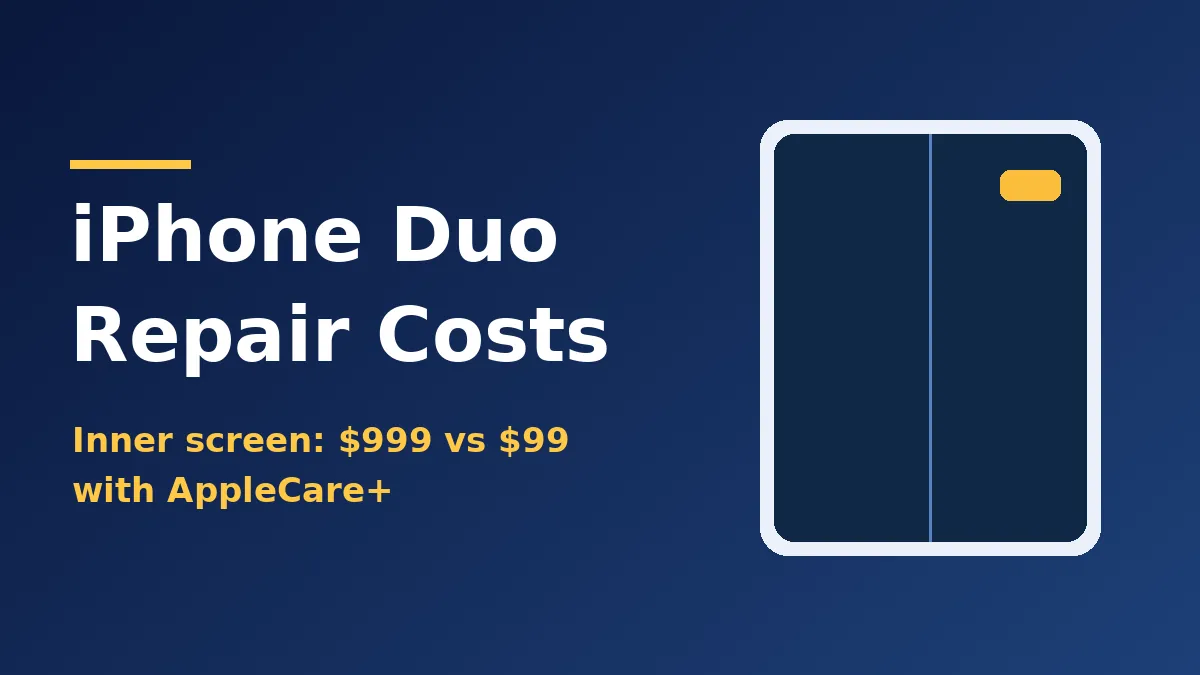 iPhone Duo Repair Cost: What Apple Charges Without AppleCare+