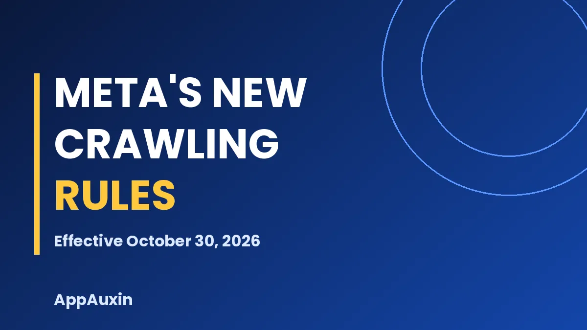 Meta Commercial Terms Change Oct 30: Can Meta Crawl Your Website for AI?