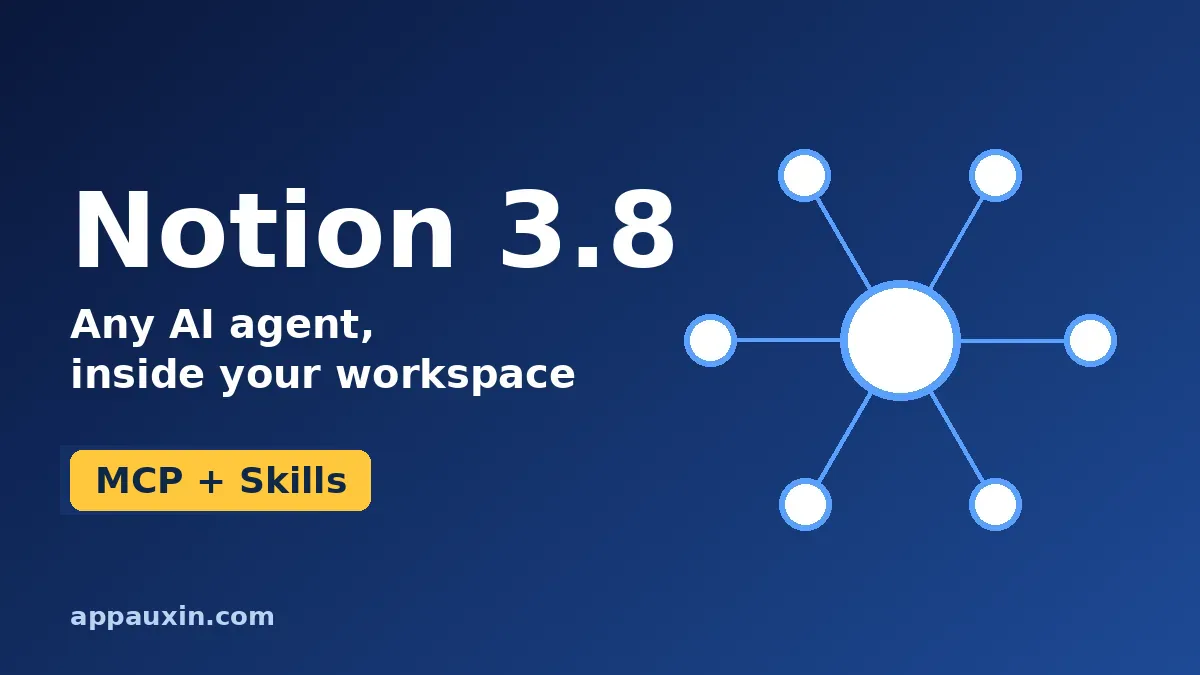 Notion 3.8 Lets Any AI Agent Work Inside Your Workspace: What’s New