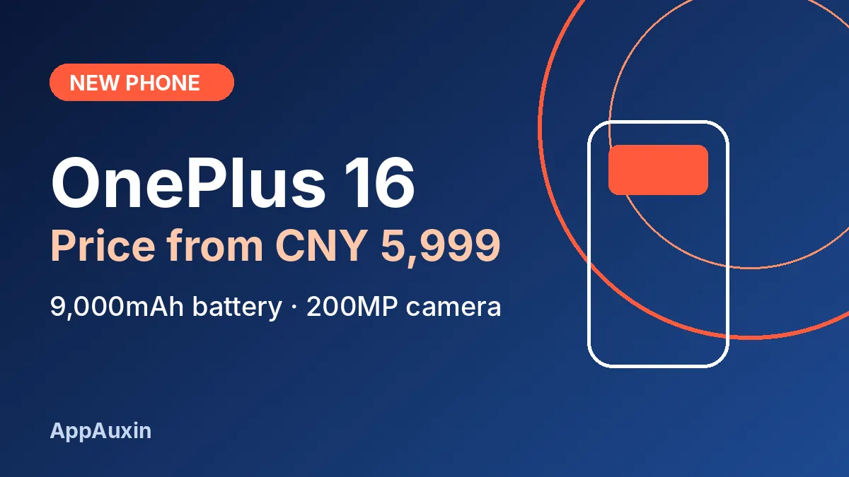 OnePlus 16 Price Starts at CNY 5,999: Specs and Global Launch Status