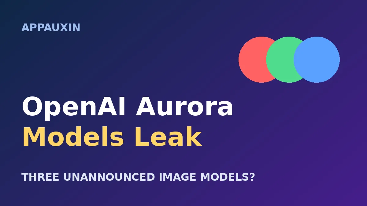 OpenAI Aurora Models Leak: Three Unannounced Image Models Spotted in the API