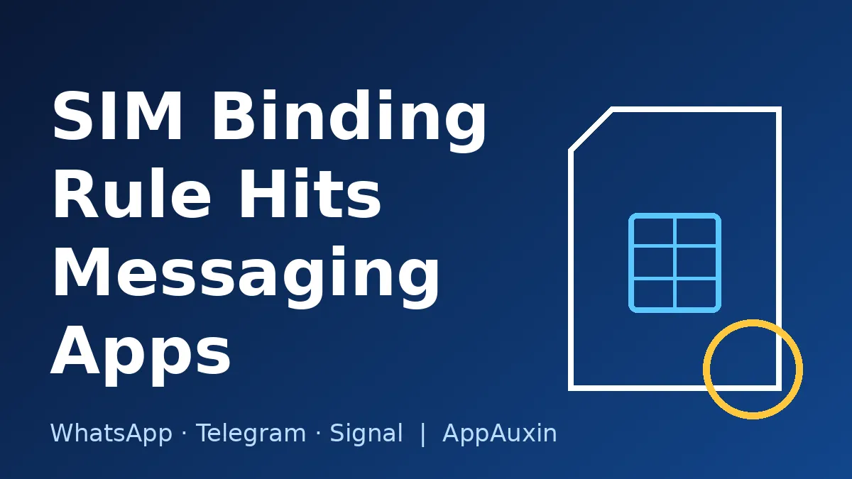 SIM card icon beside the title SIM binding rule hits messaging apps