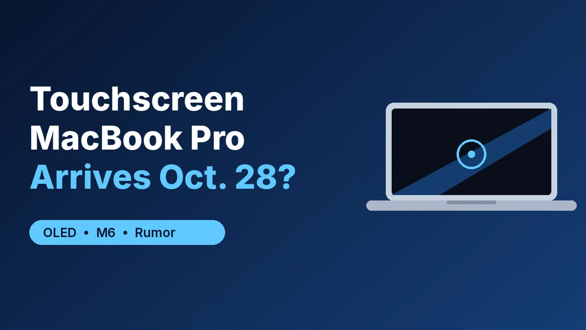 Touchscreen MacBook Pro Could Arrive Oct. 28: What We Know So Far