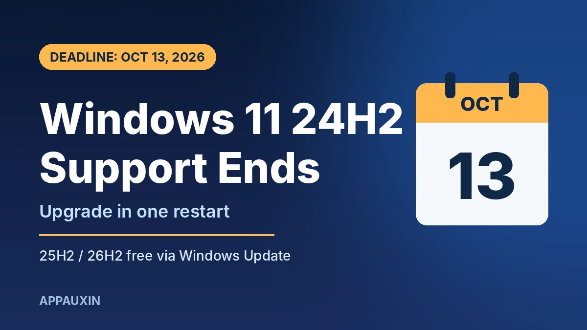Windows 11 24H2 End of Support Is October 13: How to Stay Protected in One Restart